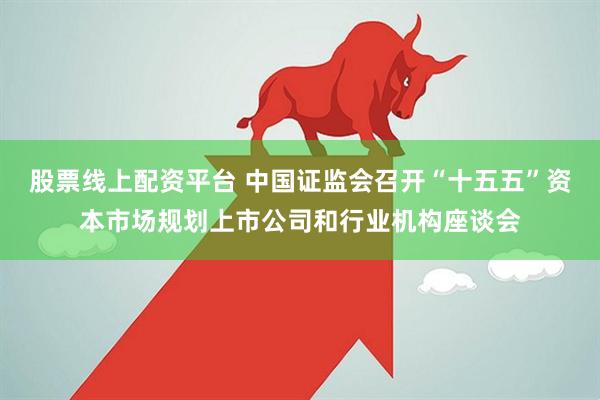 股票线上配资平台 中国证监会召开“十五五”资本市场规划上市公司和行业机构座谈会