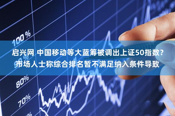 启兴网 中国移动等大蓝筹被调出上证50指数？市场人士称综合排名暂不满足纳入条件导致