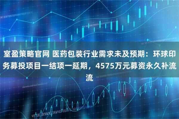 室盈策略官网 医药包装行业需求未及预期：环球印务募投项目一结项一延期，4575万元募资永久补流